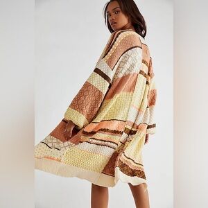 NWOT Free People Love And Kisses Cardi